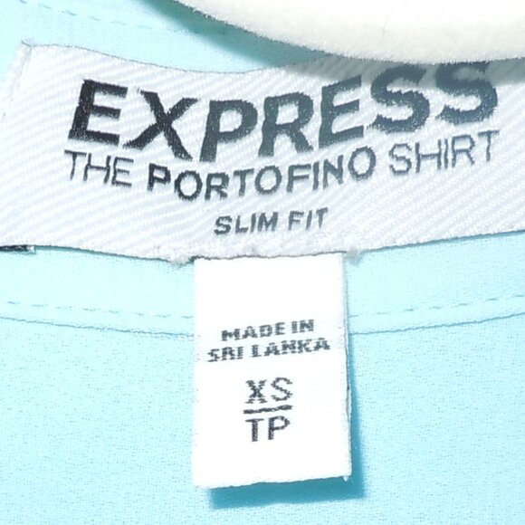 Bundle of 3 Express Size XS Portofino Shirt Neon Orange, Sky Blue, Black/White - Picture 4 of 15